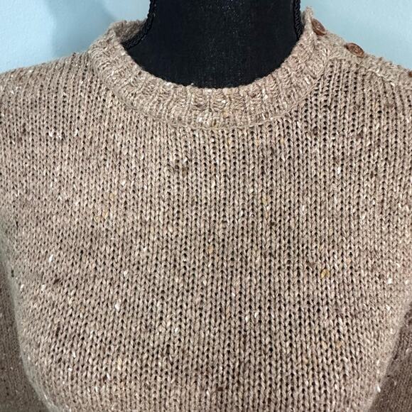 Vintage Port of Call Wool-Blend Sweater – Brown, Size M - Picture 5 of 6